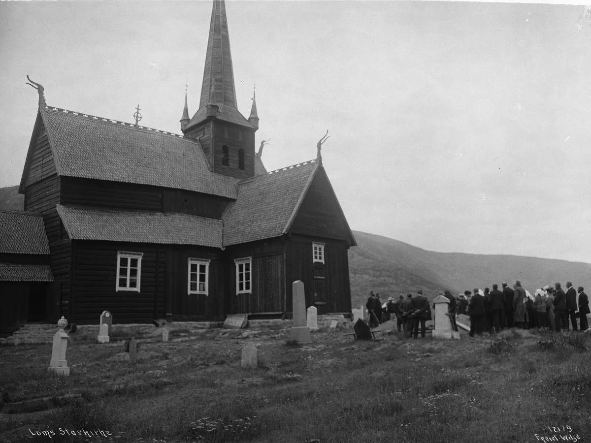 Anders Beer Wilse, Prot: Lom Stavkirke Begravelse 22/7 1910