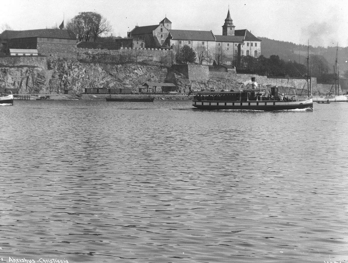 Anders Beer Wilse, Prot: Christiania - Akershus fra Aker Værkst. Neg: Akershus - Christiania