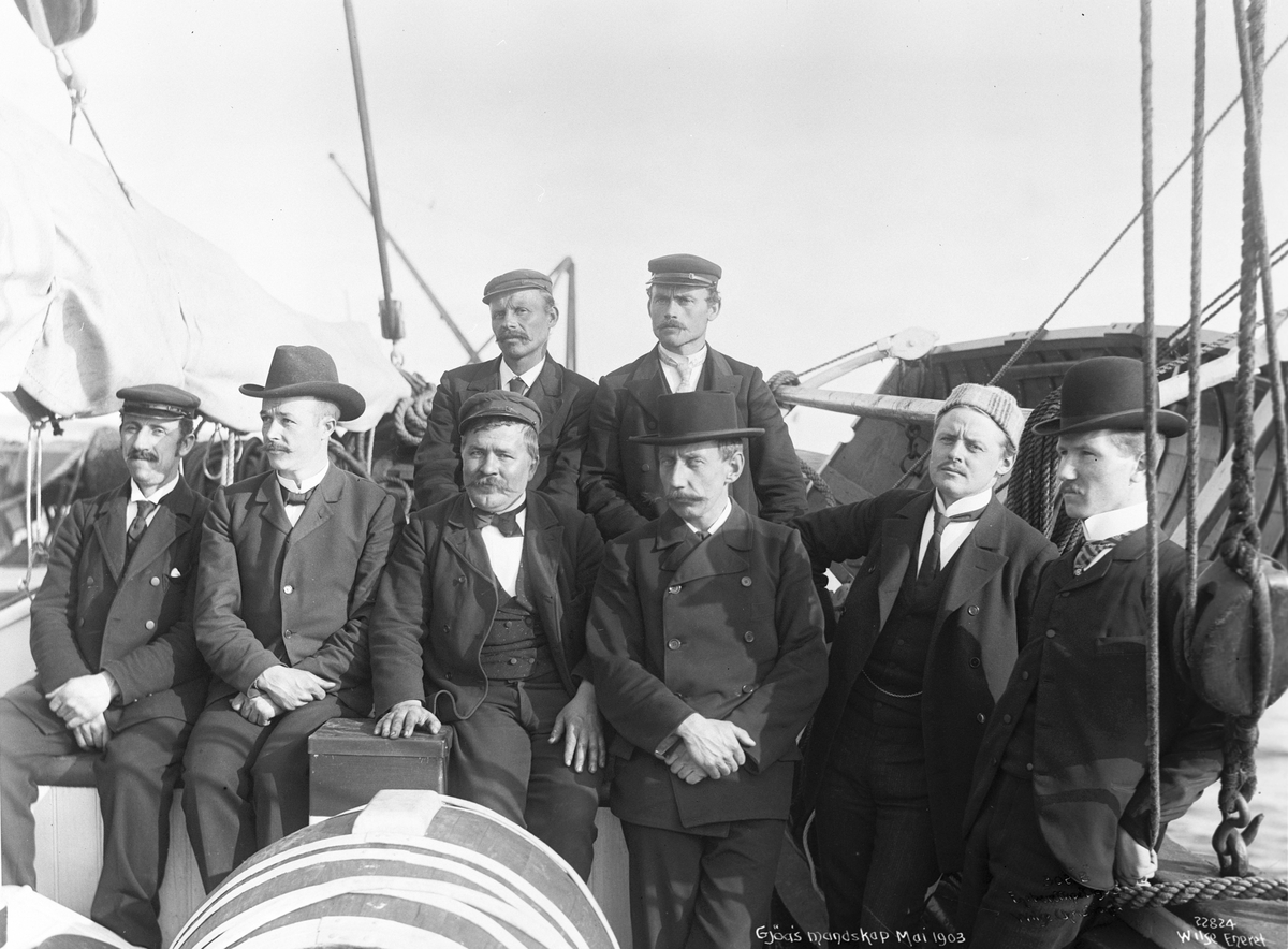Anders Beer Wilse, Prot: Gjøas mandskap 13/5 1903