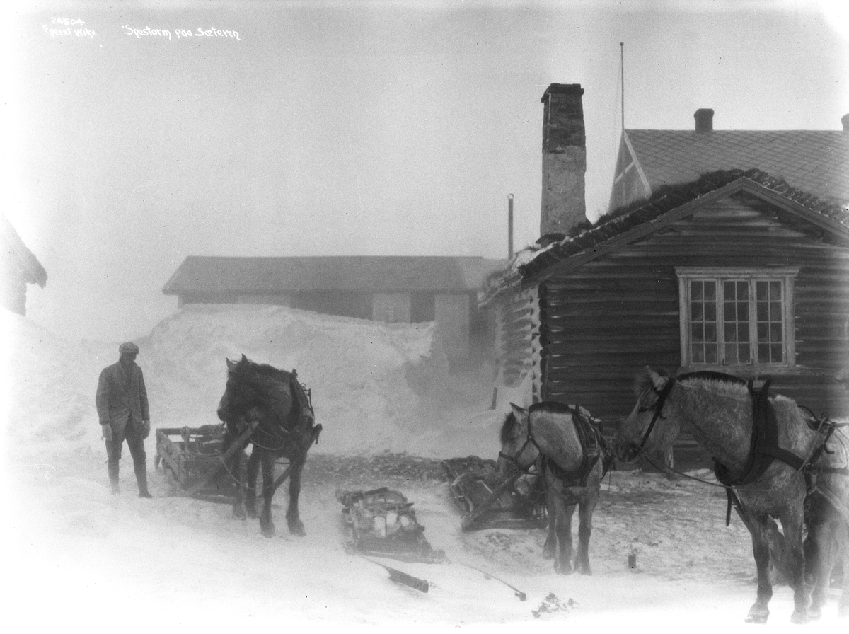 Anders Beer Wilse, Prot: Rondane - Høvringen, snestorm