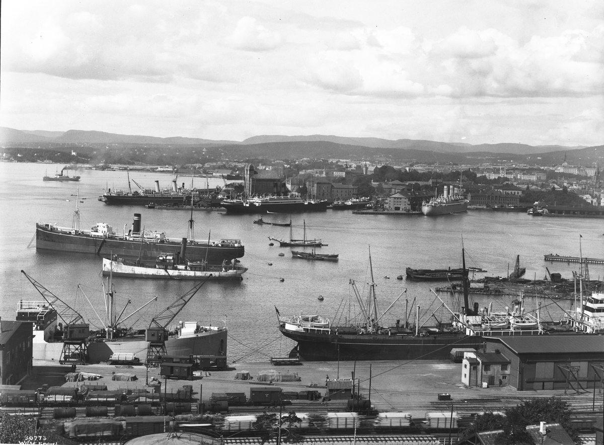 Anders Beer Wilse, Prot: Havnen fra Ekeberg