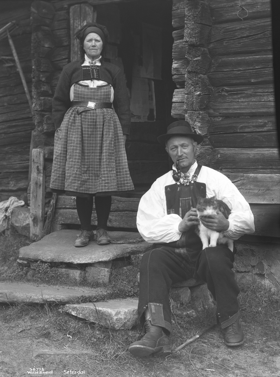 Anders Beer Wilse, Prot: Genre - Setesdøl med pipe, Mikkel Asbjørnsen Kovnes, Rystad