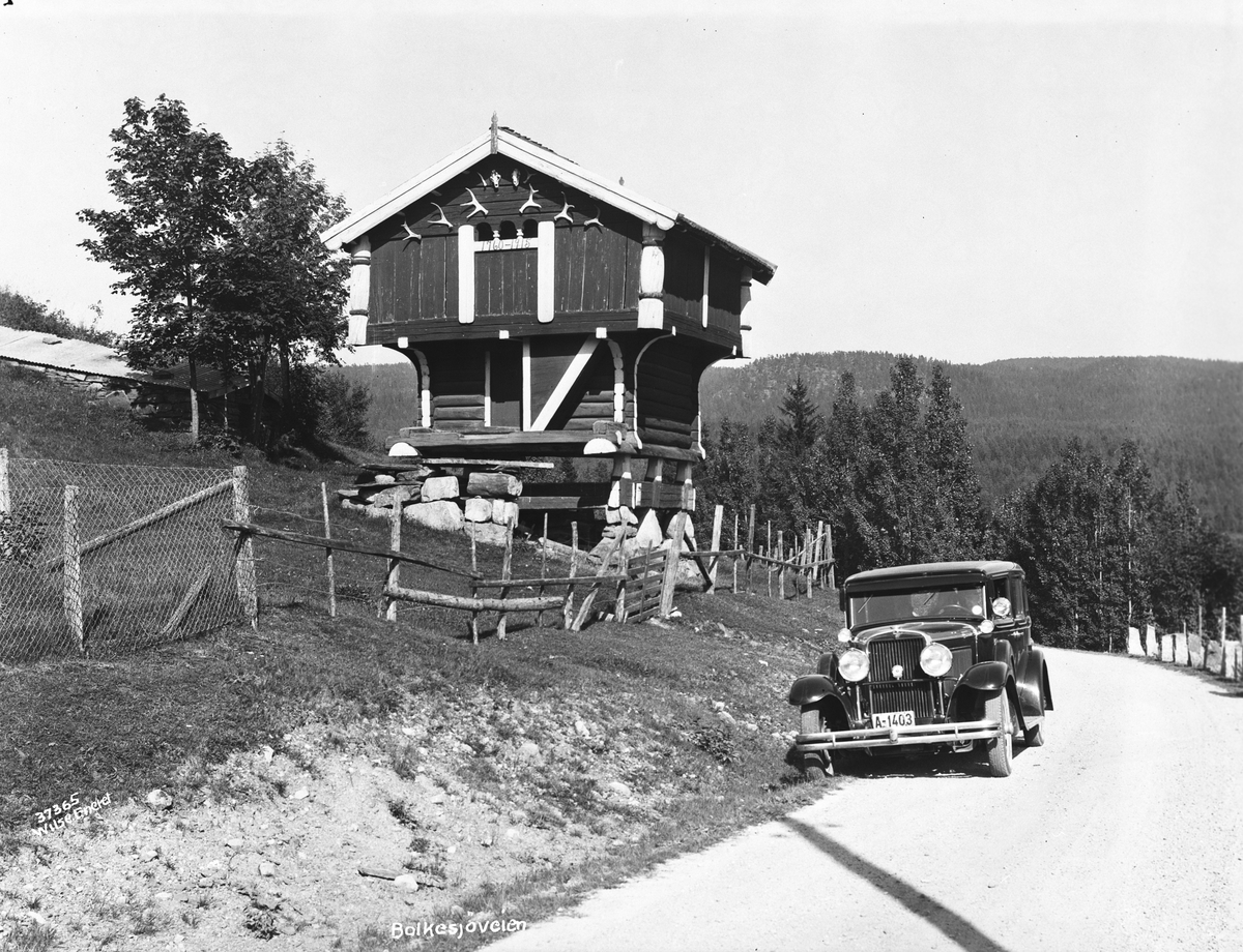 Anders Beer Wilse, Prot: Bolkesjøveien, stabur og bil