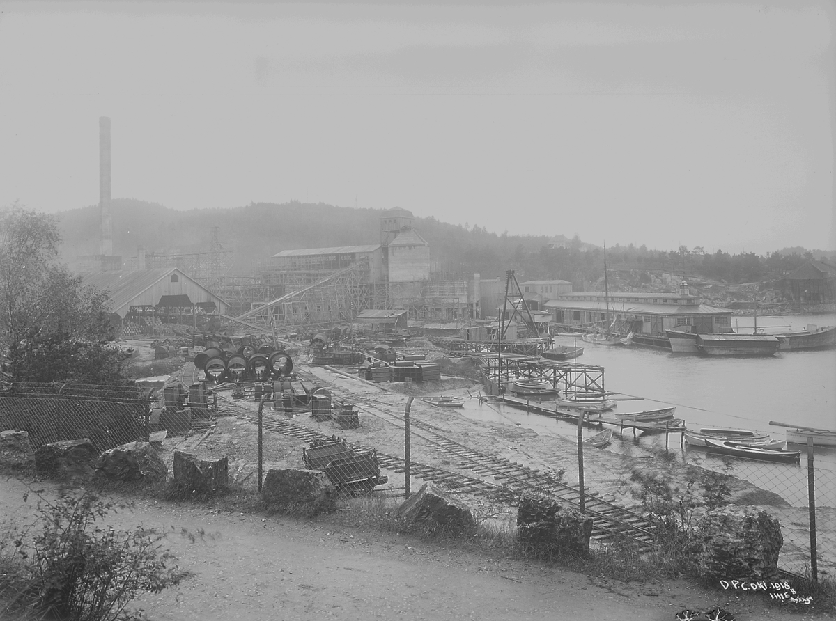 Anders Beer Wilse, Prot: Dalen Portland Cement, Brevik Tekst på bildet: D.P.C. okt 1918