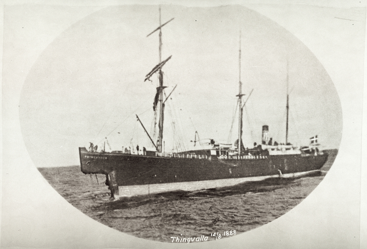 Anders Beer Wilse, Konv: Thingvalla efter sammenstøtet 14.08.1888