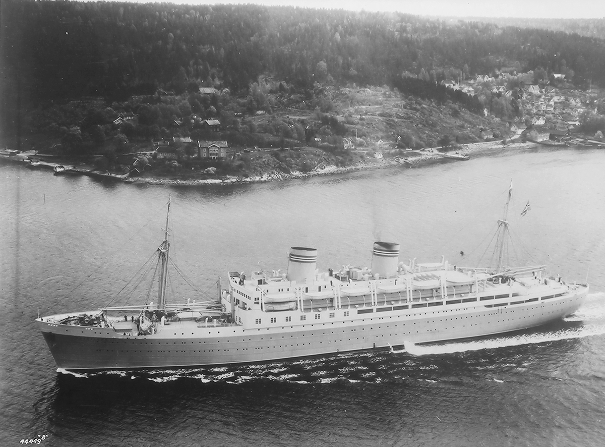 Anders Beer Wilse, Prot: Amerikalinjen Oslofjord i fart