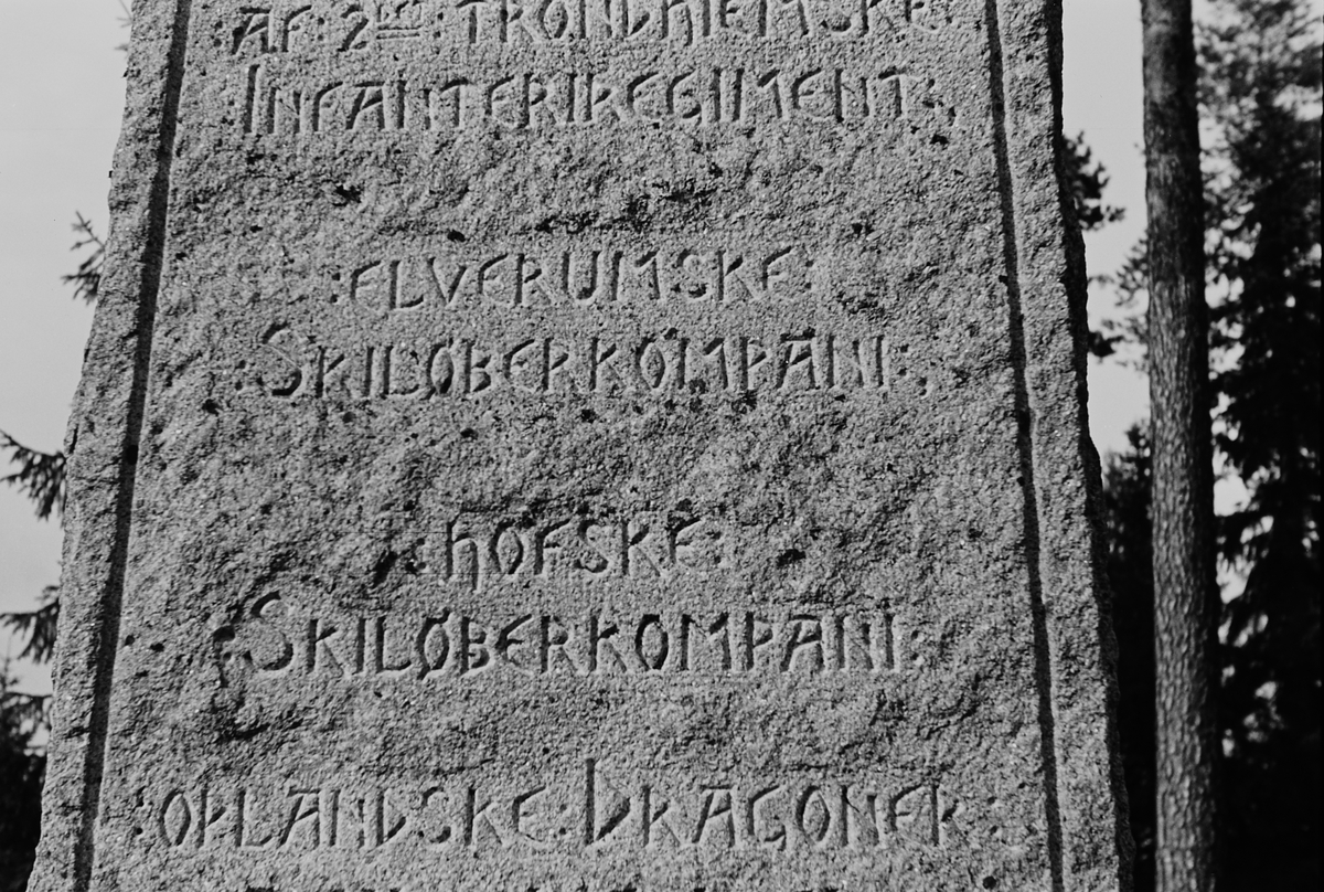 Anders Beer Wilse, Prot: Trangen innskrift