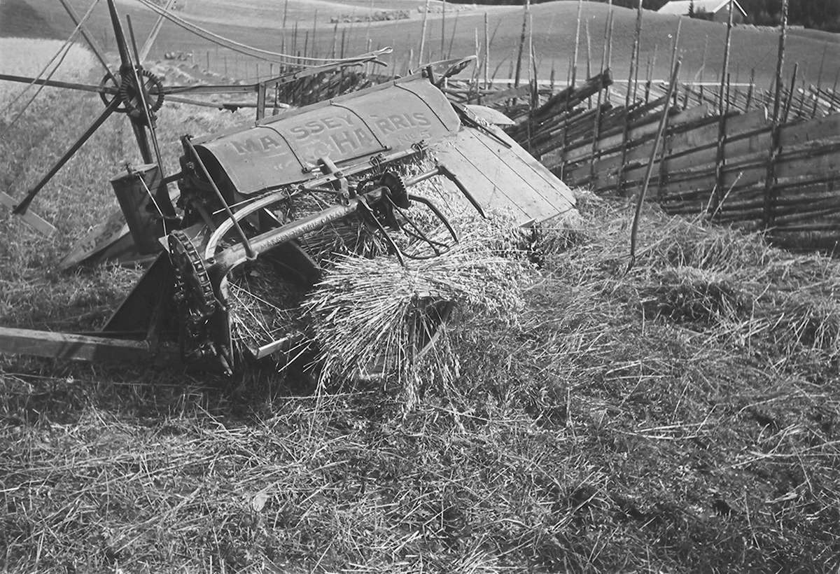 Anders Beer Wilse, Prot: Björge gård Hadeland Slåmaskin