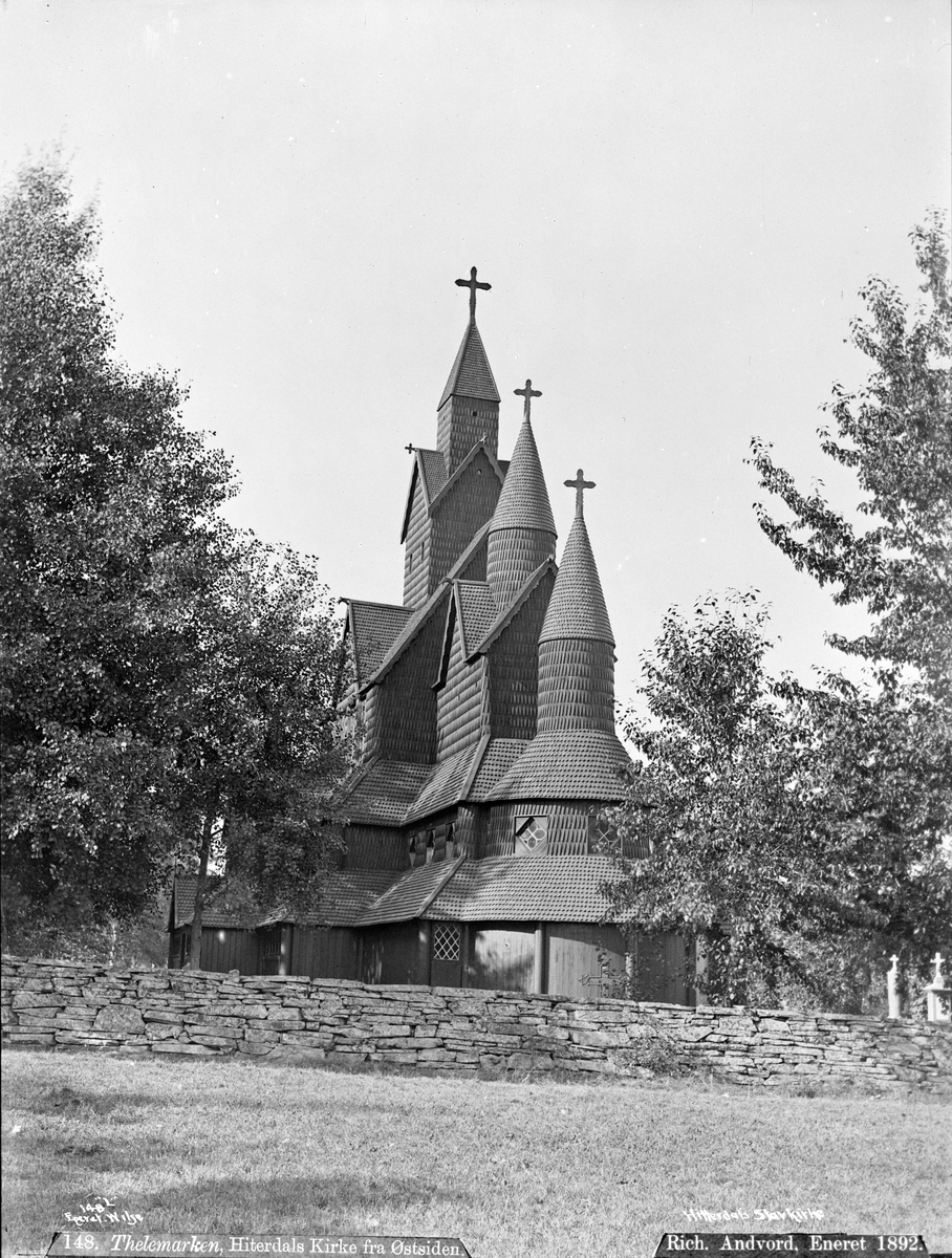 Axel Lindahl, Prot: Telemarken Hitterdals Kirke fra Østsiden