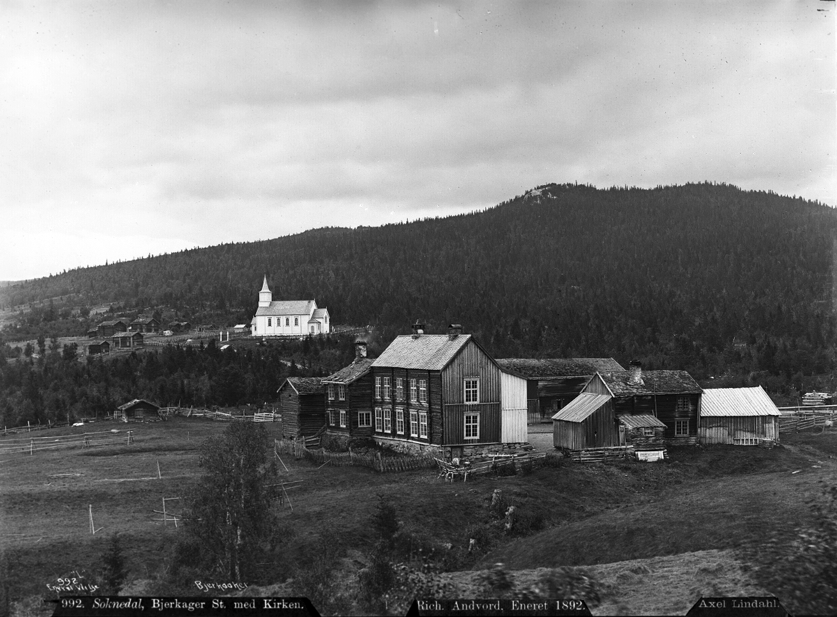 Axel Lindahl, "Prot: Soknedal. Bjerkager St. med Kirken