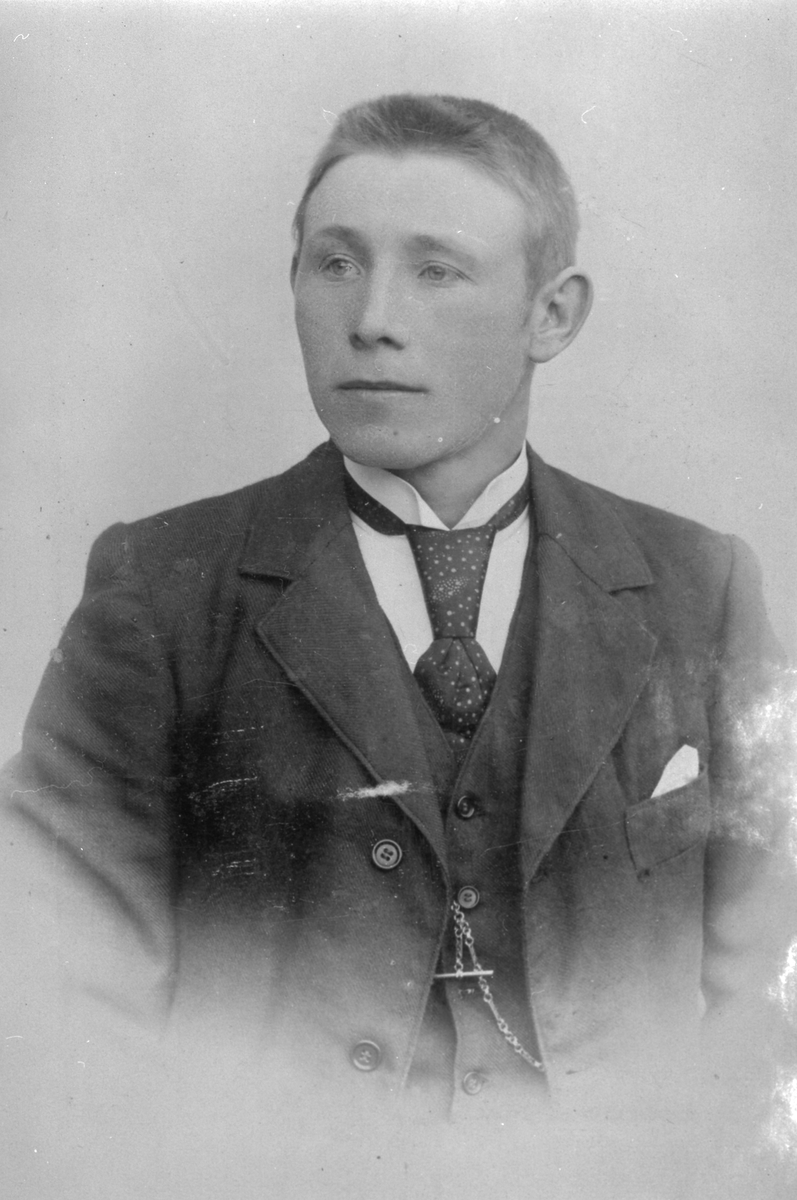 Henrik Augustinsson Stinessen, Portrett av mann - Kristoffer Smedhaug, Tynset (født 31.1.1881)