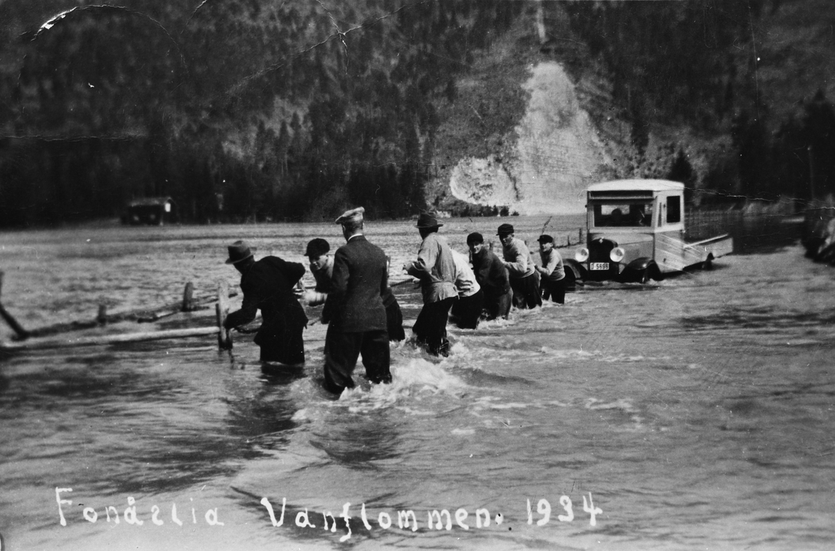 Ukjent, Vårflom i Fonnåslia 1934