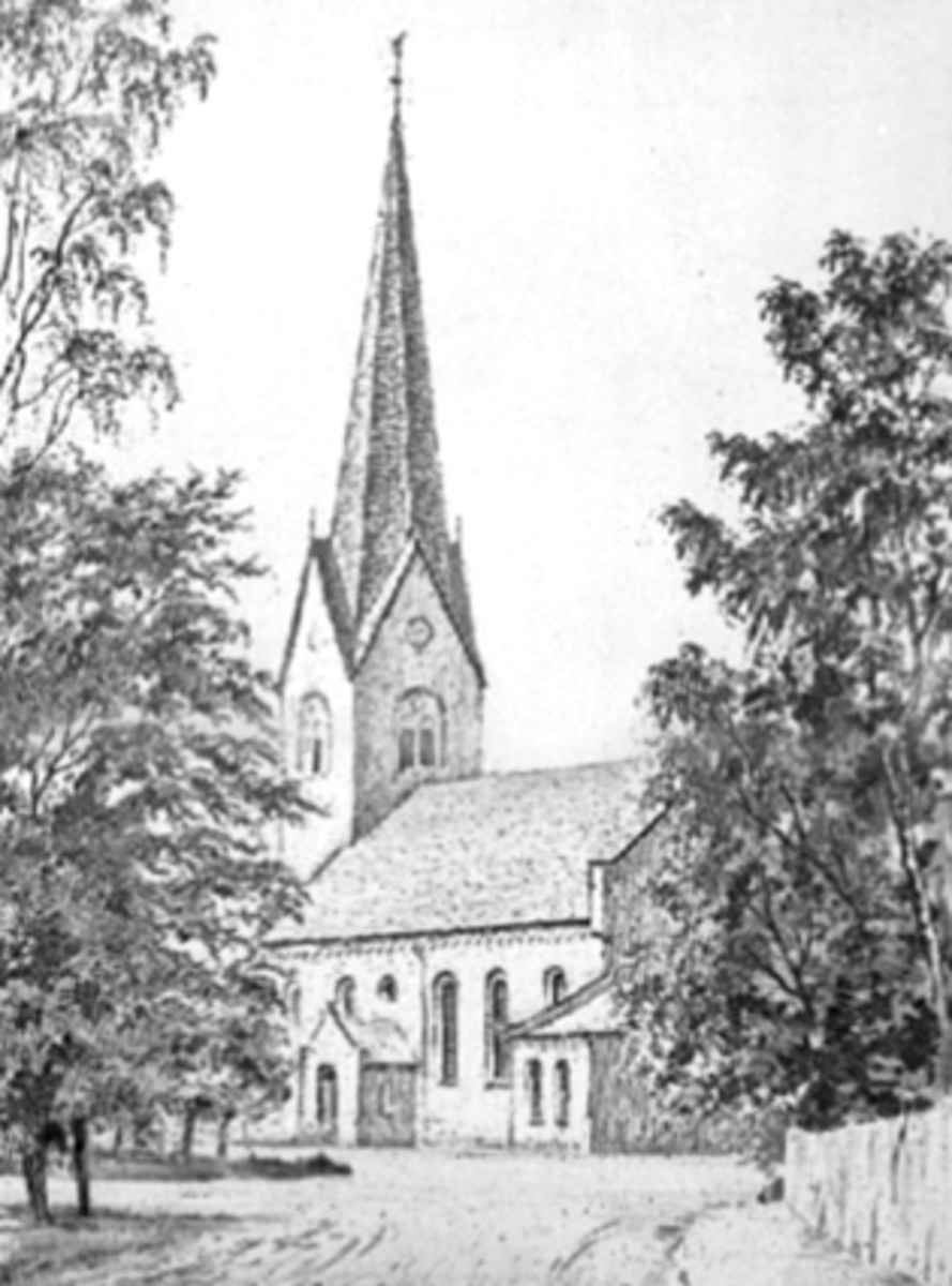 Anno Domkirkeodden, HAMAR DOMKIRKE, RADERING.