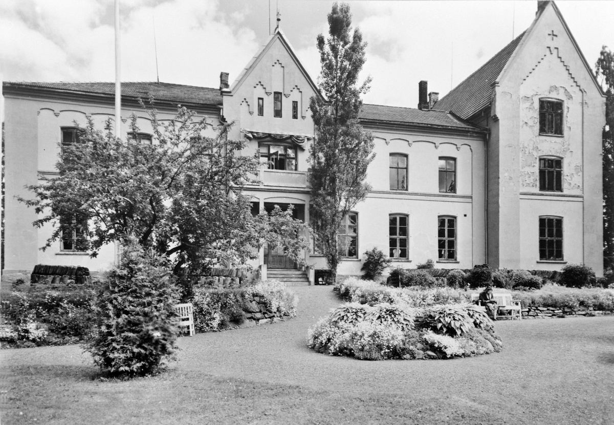 Anno Domkirkeodden, EKSTERIØR HAMAR LÆRERSKOLE SETT FRA HAGEN, HAMAR LÆRERHØGSKOLE