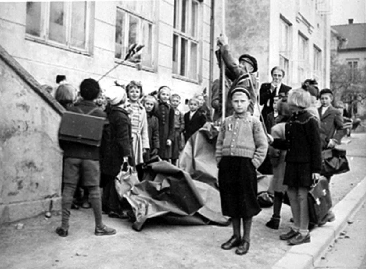 Anno Domkirkeodden, BLENDINGSGARDINER, HAMAR KATEDRALSKOLE, RIVES NED, MANGE BARN