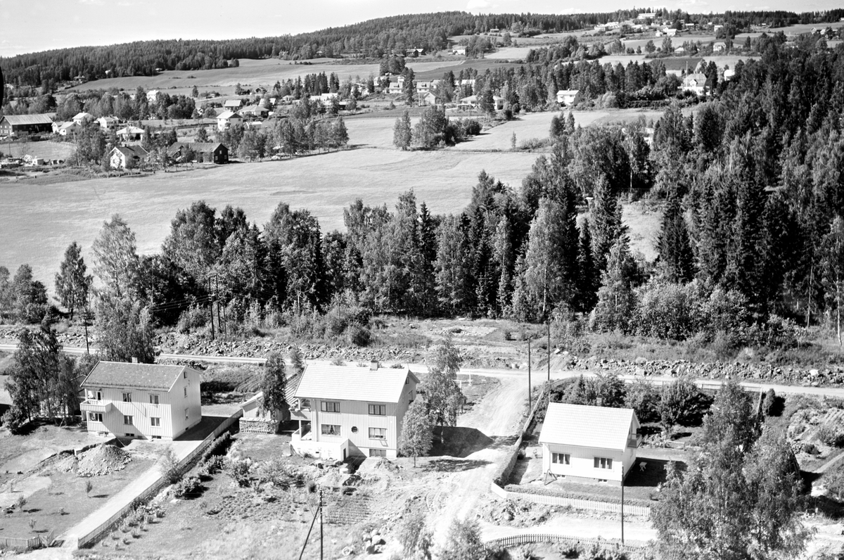 Widerøes Flyveselskap A/S, FLYFOTO OVERSIKT BONDESVEA, RINGGATA. HANS NILSEN HAUGESGATE