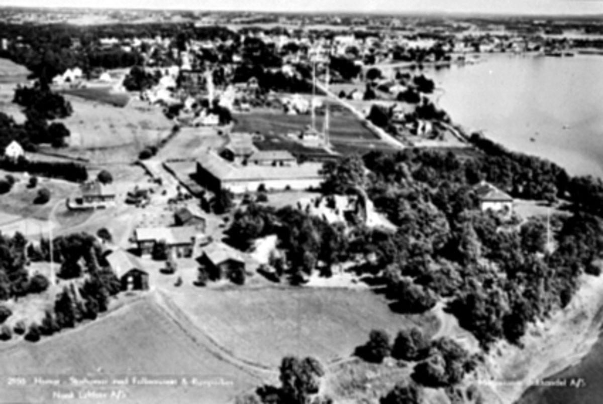 Anno Domkirkeodden, FLYFOTO, OVERSIKT DOMKIRKEODDEN
