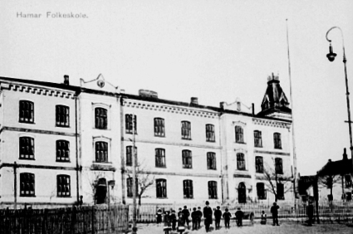 Anno Domkirkeodden, EKSTERIØR, HAMAR FOLKESKOLE, MIDTBYEN SKOLE, BARN, VOKSNE