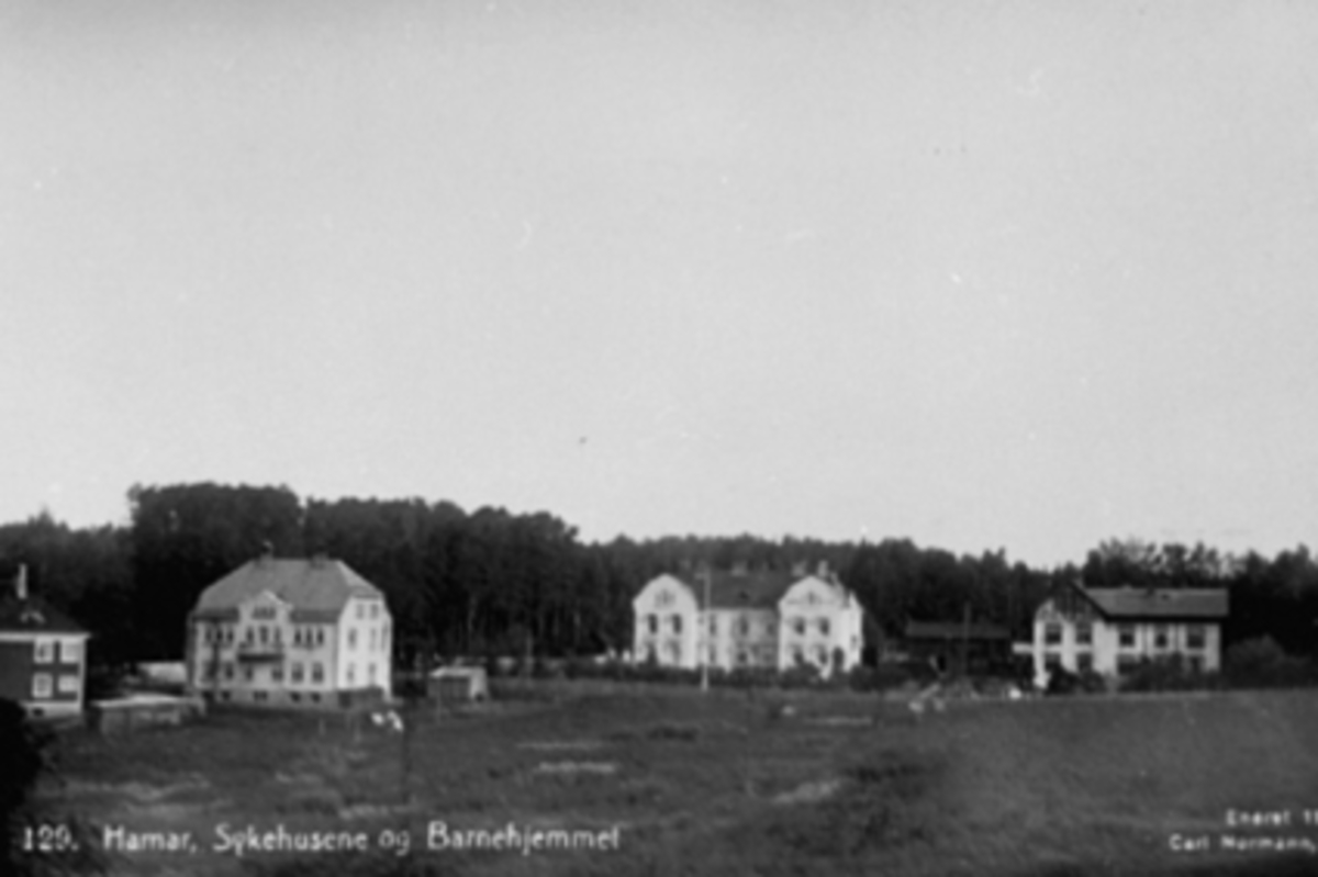 Anno Domkirkeodden, GREVEJORDET, BARNEHJEMMET OG HAMAR SJUKEHUS, SYKEHUS, FOLKESTADS GATE 34