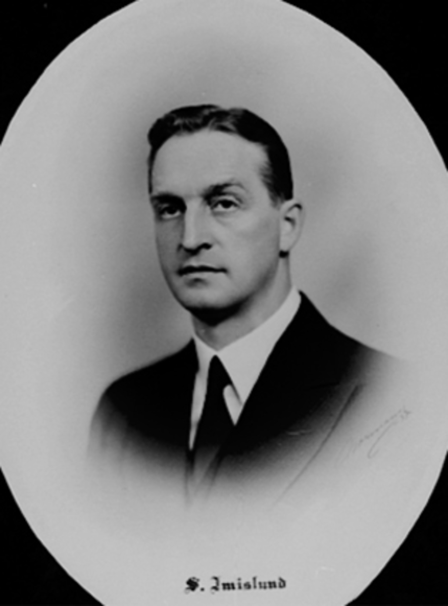 Anno Domkirkeodden, KJØPMANN SIGURD IMISLUND, 19. 06. 1894 - 11. 01. 1953, FORMANN I HAMAR HANDELSTANDSFORENING 1936