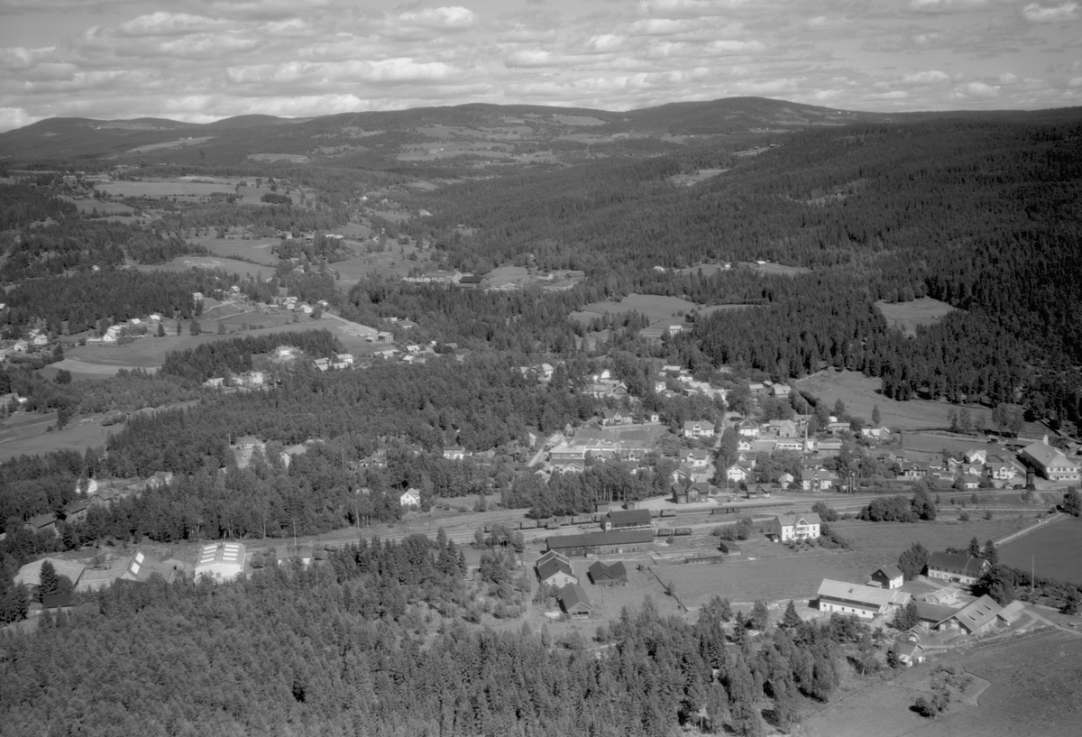 Widerøes Flyveselskap A/S, Flyfoto av Moelv med omegn i 1938.