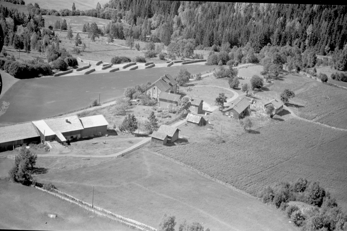 Anno Domkirkeodden, Flyfoto av Alm nedre, Brøttum, Ringsaker.