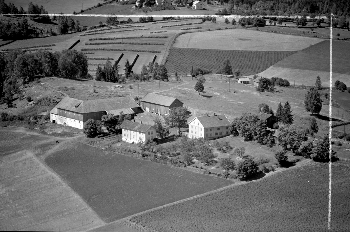 Anno Domkirkeodden, Flyfoto av Kinnlie store, Åshøgda, Ringsaker