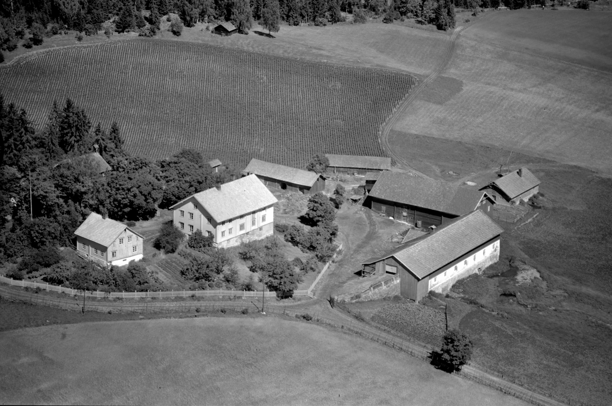 Anno Domkirkeodden, Flyfoto av Kolstad østre, Veldre, Ringsaker.