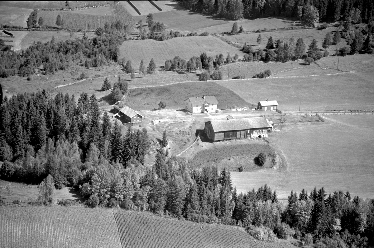 Anno Domkirkeodden, Flyfoto av Venshoel gard, Stensengdalen, Ringsaker.