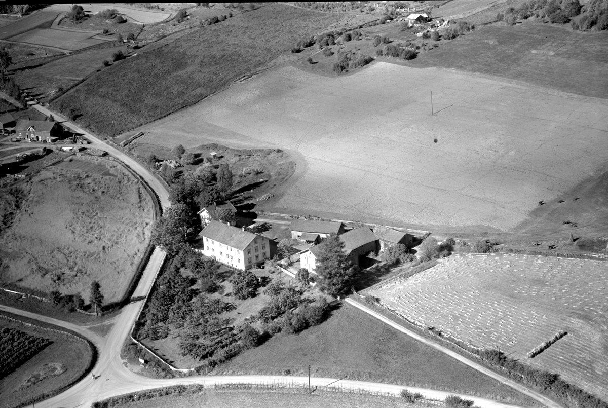 Anno Domkirkeodden, Flyfoto av Rogne gard, Brøttum, Ringsaker.