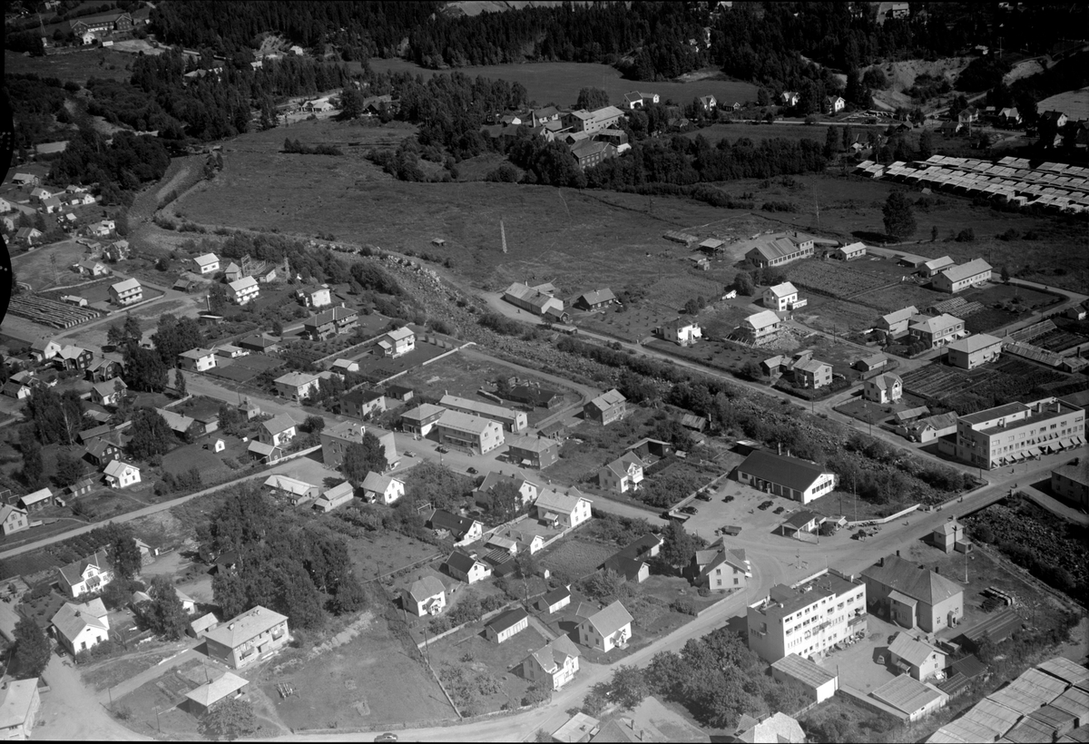 Anno Domkirkeodden, Flyfoto av Brumunddal sentrum, Veldresiden.