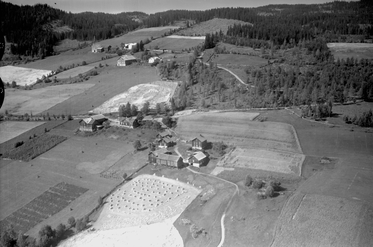 Anno Domkirkeodden, Flyfoto av Afsett øvre, Amli øvre og nedre, Moelv.