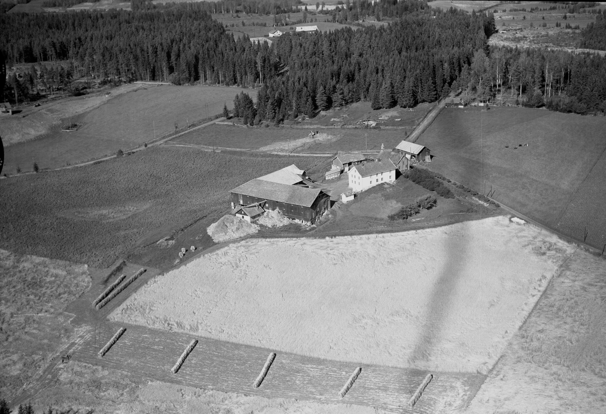 Anno Domkirkeodden, Flyfoto av Helseth, Stavsjø, Hedmark.
