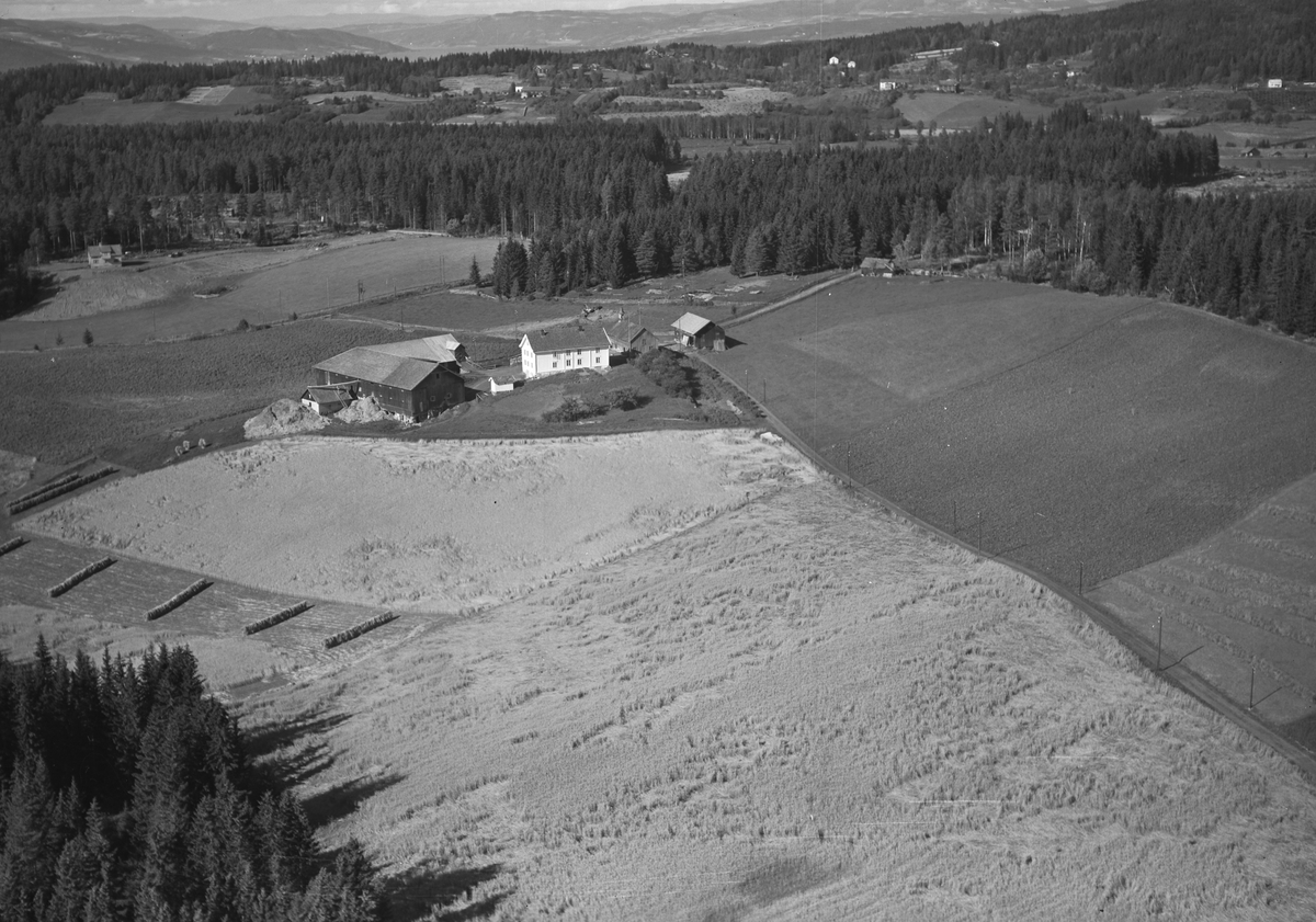 Anno Domkirkeodden, Flyfoto av Helseth, Stavsjø, Hedmark.