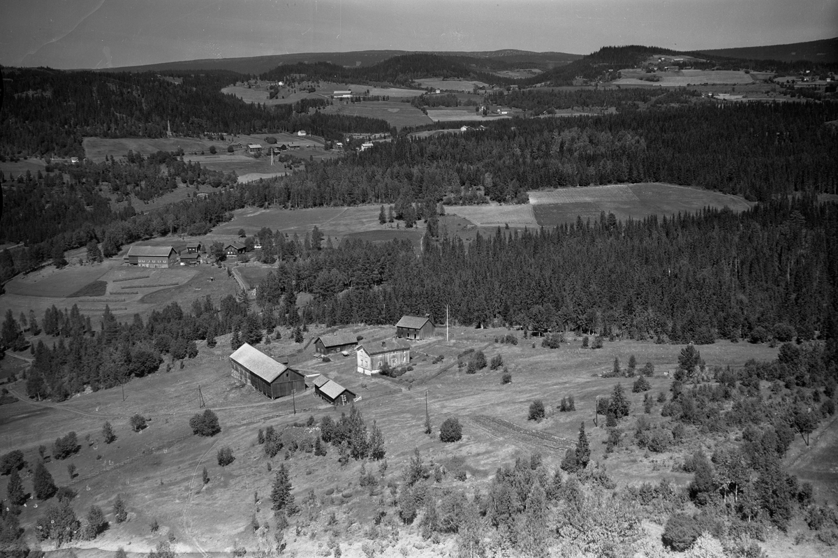 Anno Domkirkeodden, Flyfoto av Kulperud gård, Lismarka, Ringsaker.