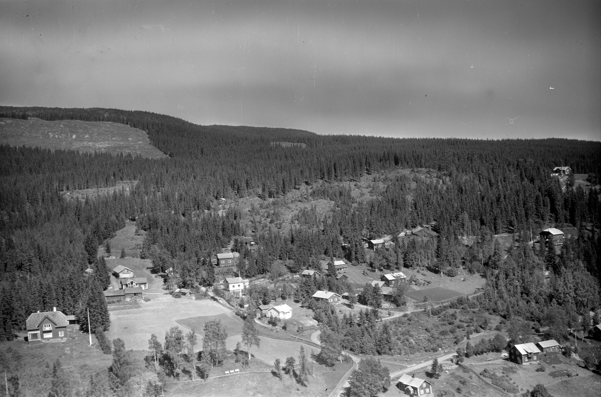 Anno Domkirkeodden, Flyfoto av bebyggelse i Mesnalia, Ringsaker.