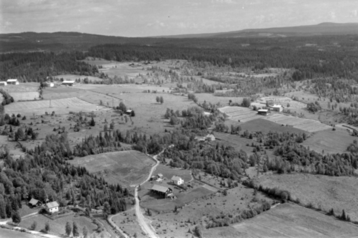 Anno Domkirkeodden, Flyfoto av Monssvea, Veldre, Ringsaker.