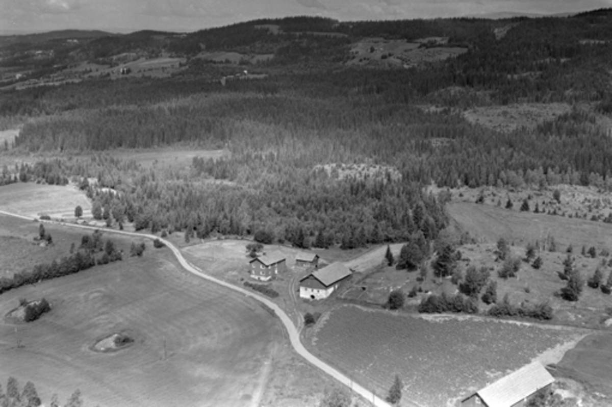 Anno Domkirkeodden, Flyfoto av Houm gard, Veldre, Ringsaker.