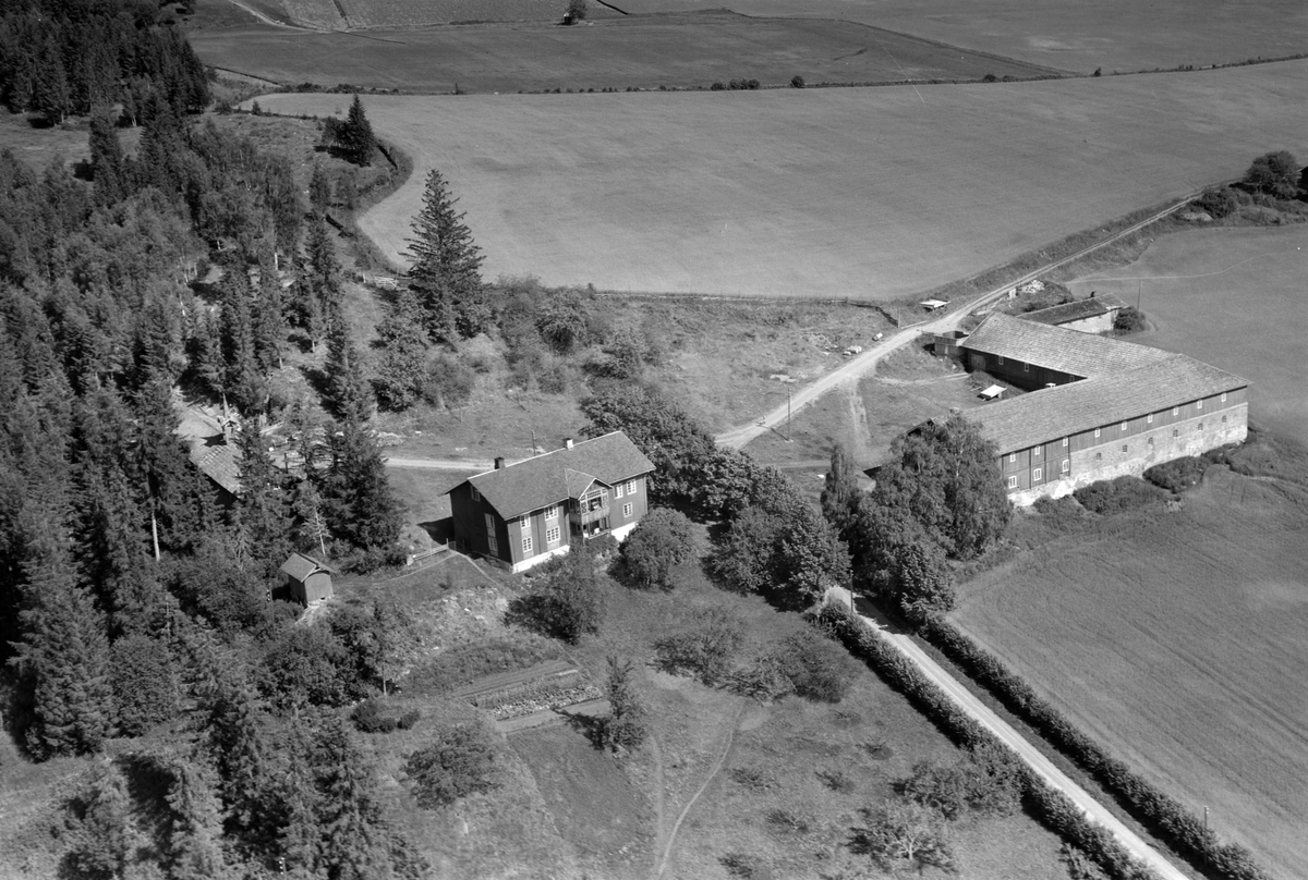 Widerøes Flyveselskap A/S, Flyfoto av Jølstad gard, Gaupen, Ringsaker.