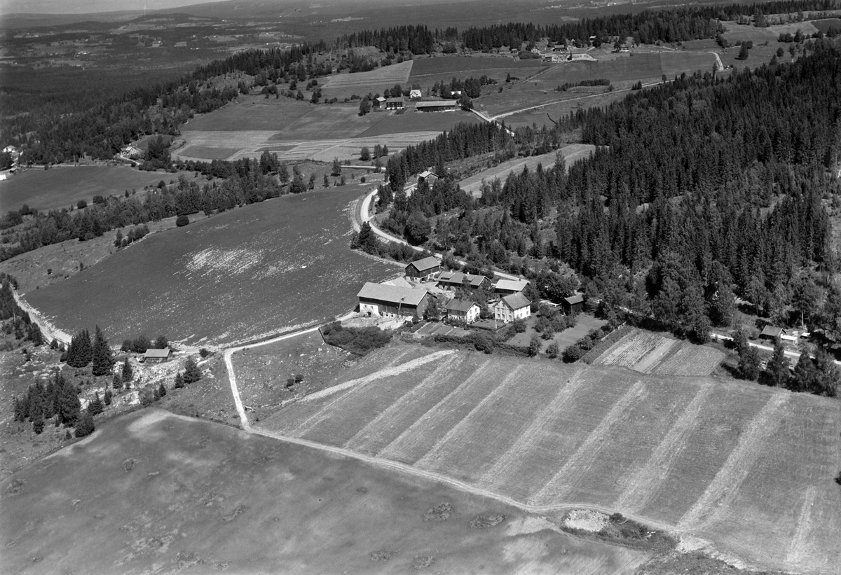 Widerøes Flyveselskap A/S, Flyfoto av Hauger gard, Ring, Ringsaker.