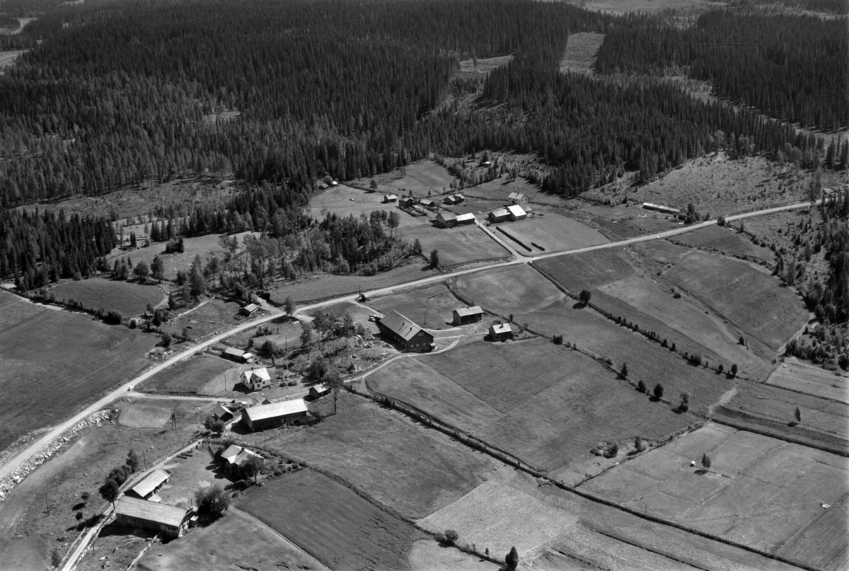 Widerøes Flyveselskap A/S, Flyfoto av Sigersberg, Næroset, Ringsaker.