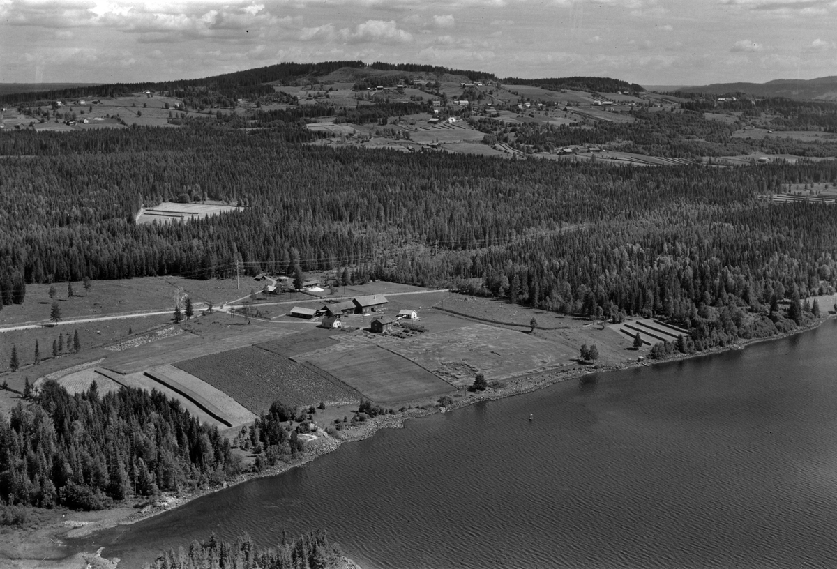 Widerøes Flyveselskap A/S, Flyfoto av Moseviken gard, Åsmarka, Ringsaker.