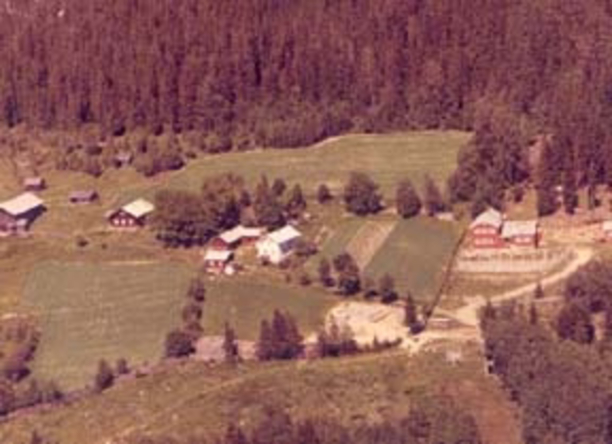 Widerøes Flyveselskap A/S, Flyfoto av HIL-hytta, Furnes, Ringsaker.
