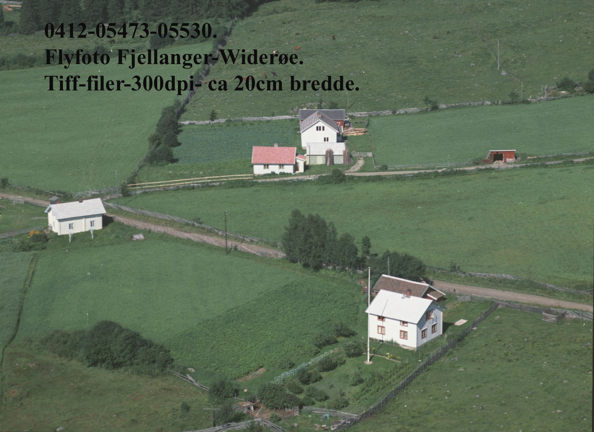 Widerøes Flyveselskap A/S, Flyfoto av Nybu, Ring, Ringsaker.