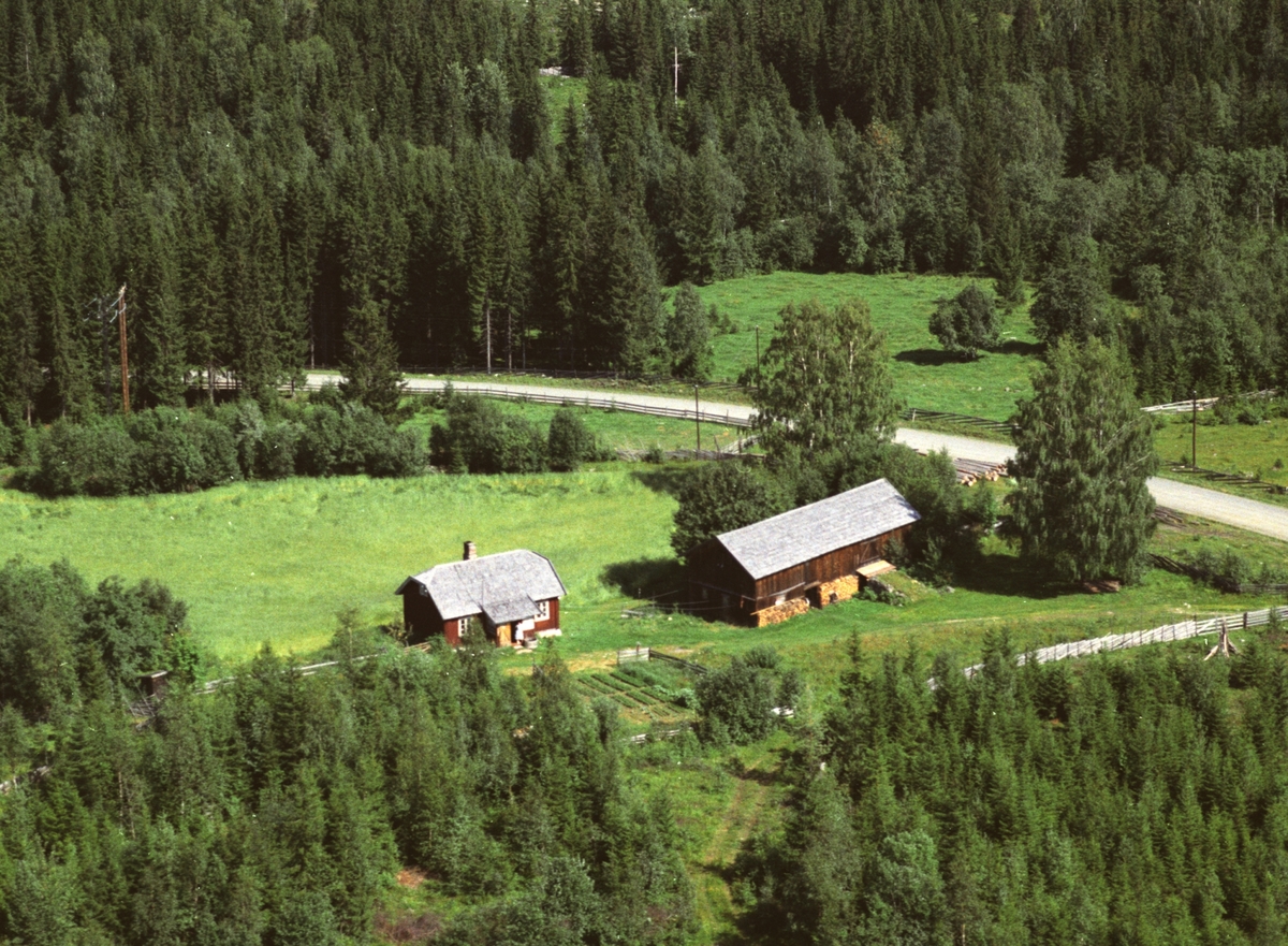 Anno Domkirkeodden, Flyfoto, Skjeft, Brøttum, Ringsaker.