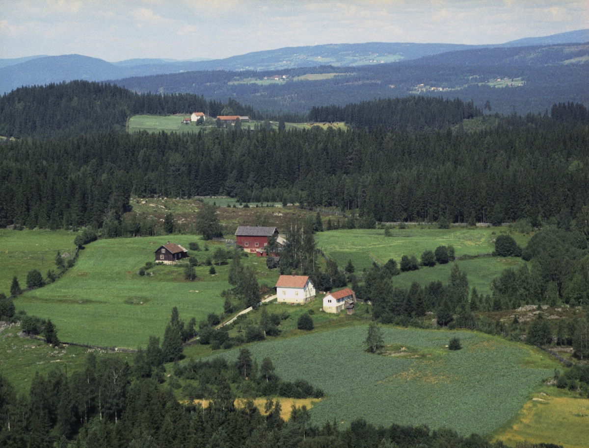 Widerøes Flyveselskap A/S, Flyfoto, Setre, Bergseng, Ringsaker.
