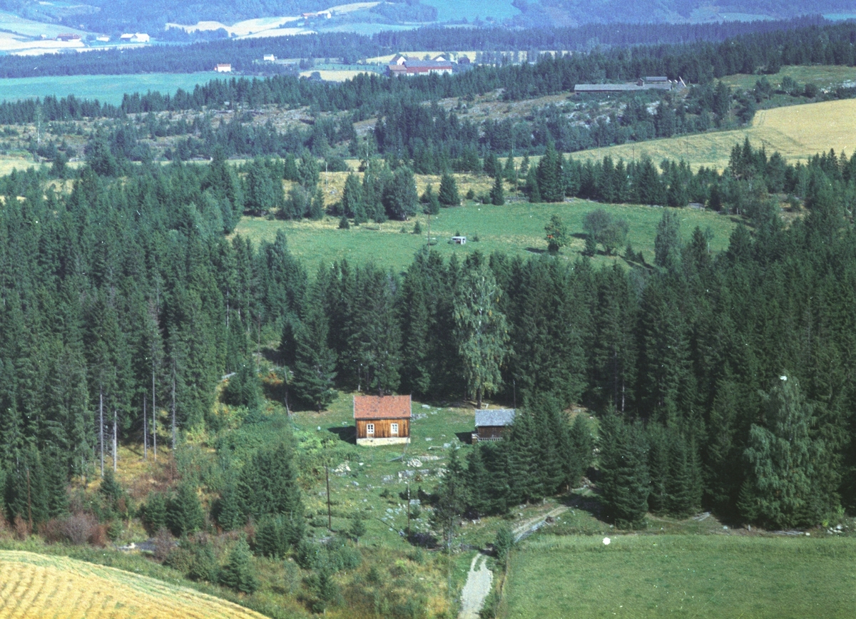 Widerøes Flyveselskap A/S, Flyfoto, Granvold, Gaupen, Ringsaker.