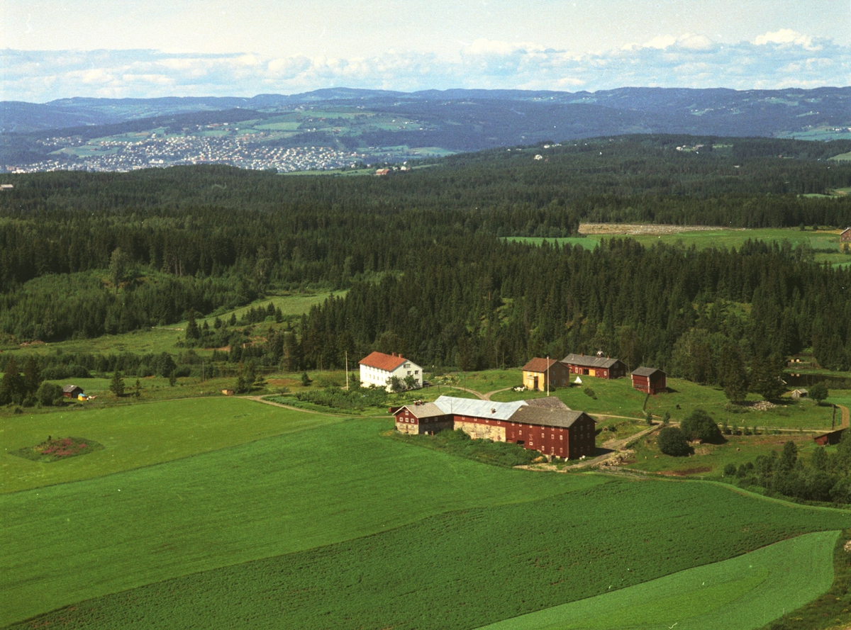Widerøes Flyveselskap A/S, Flyfoto av Gaarum, Stavsjø, Hedmark.