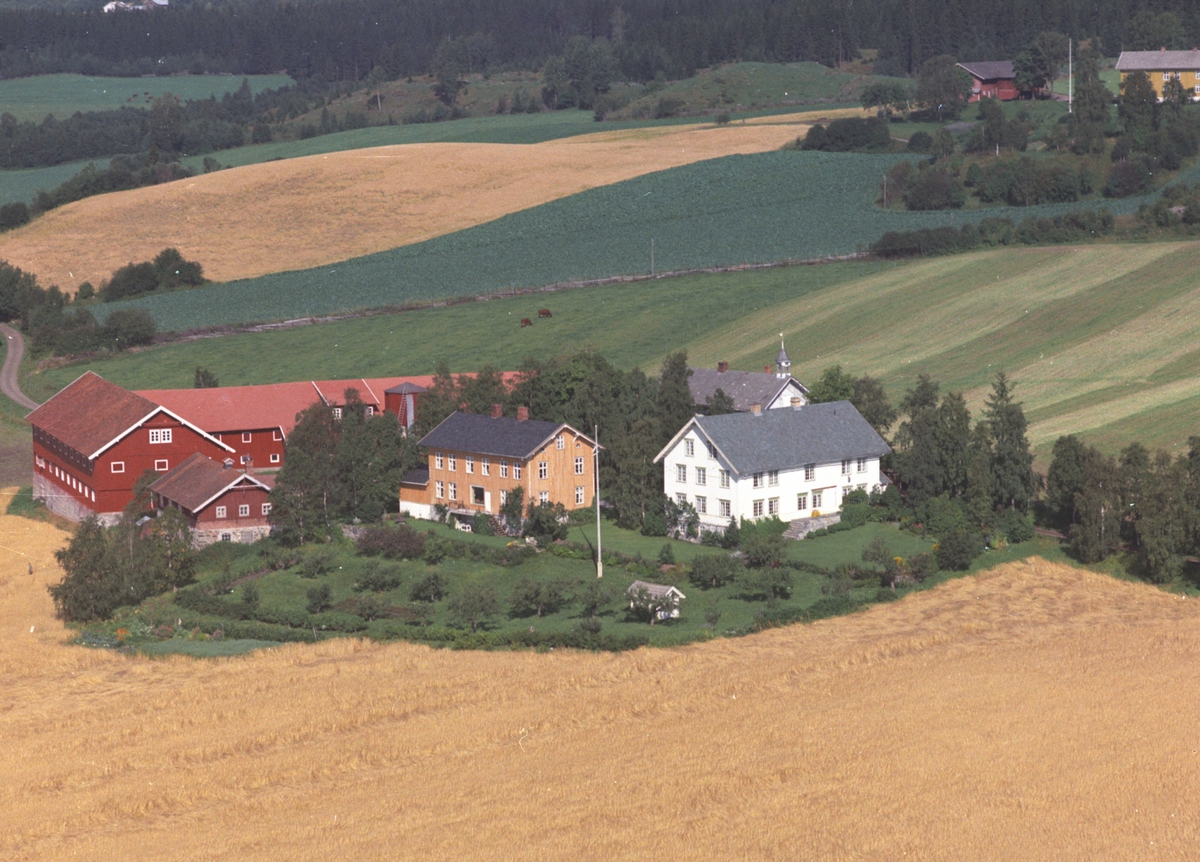 Widerøes Flyveselskap A/S, Flyfoto, Glestad gard, Veldre, Ringsaker.