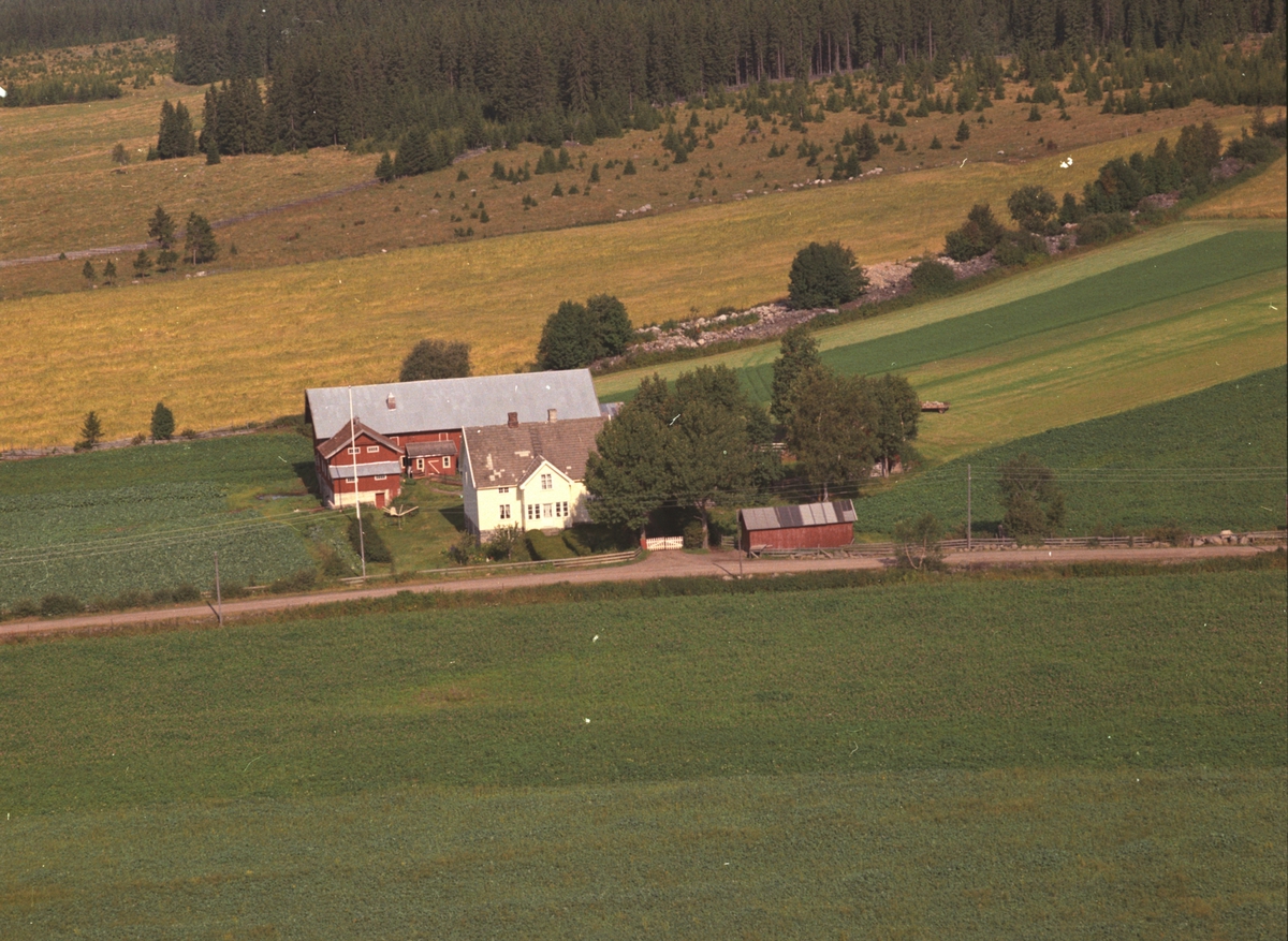 Widerøes Flyveselskap A/S, Flyfoto, Rognstad øvre, Veldre, Ringsaker.